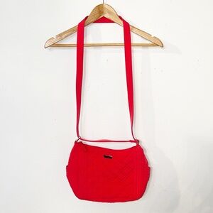 Vera Bradley red quilted crossbody